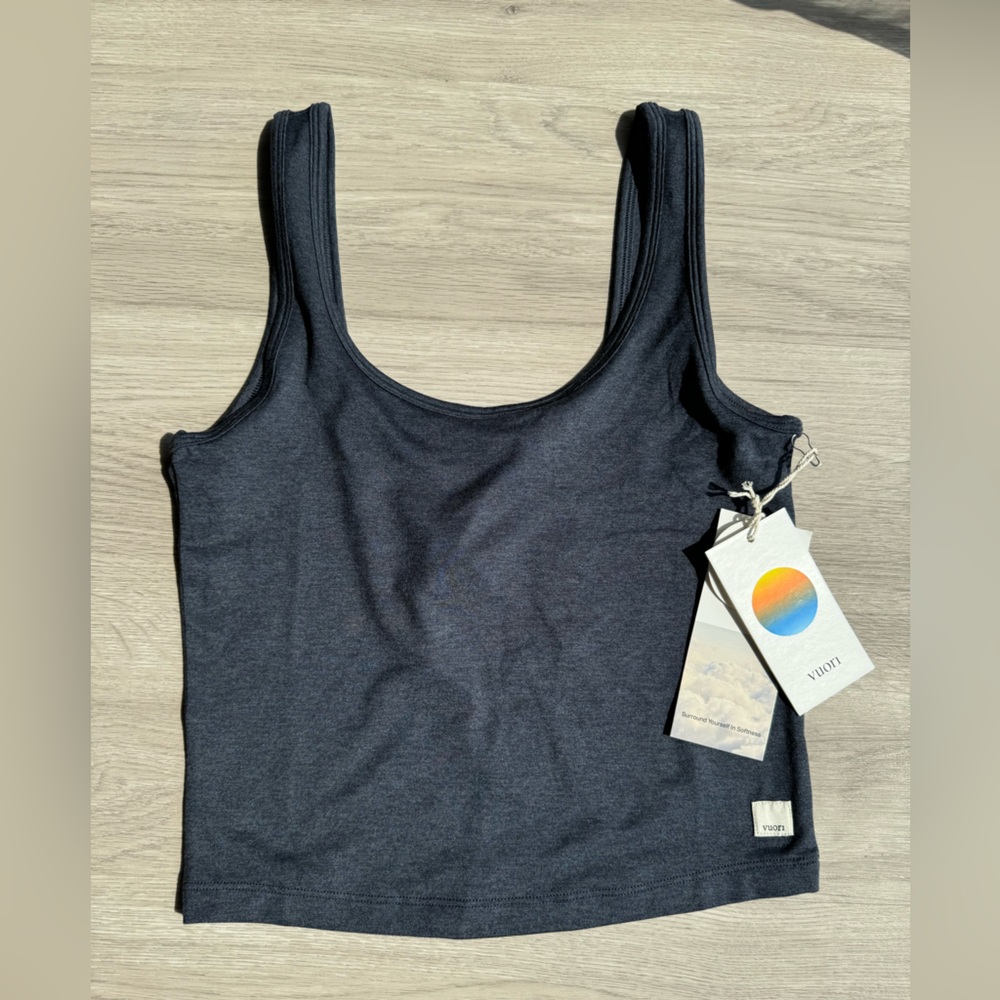 Vuori Halo Essential Tank Midnight Heather Small